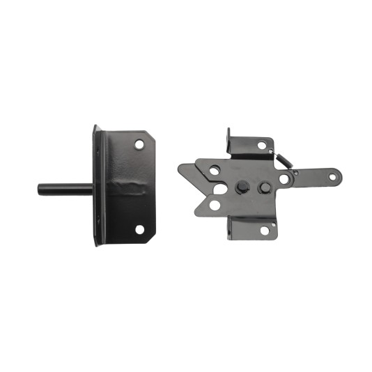 Nationwide Mini Stainless Steel Latch w/ Stainless Steel Screws - Black - WI-PLVL-SS