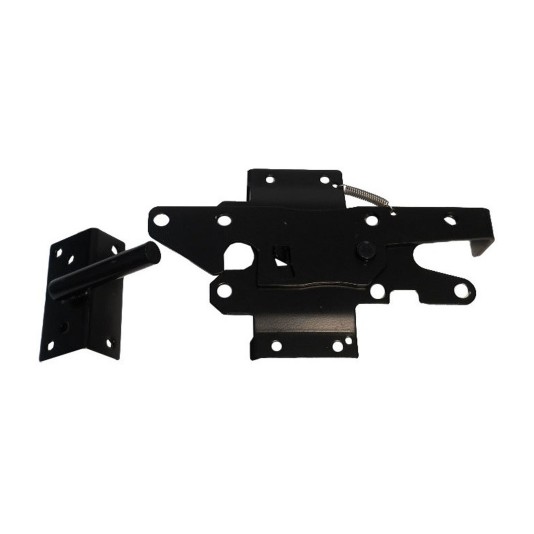 Nationwide Stainless Steel 304 Post Latch Double Lock - Black - WI-SPLDL