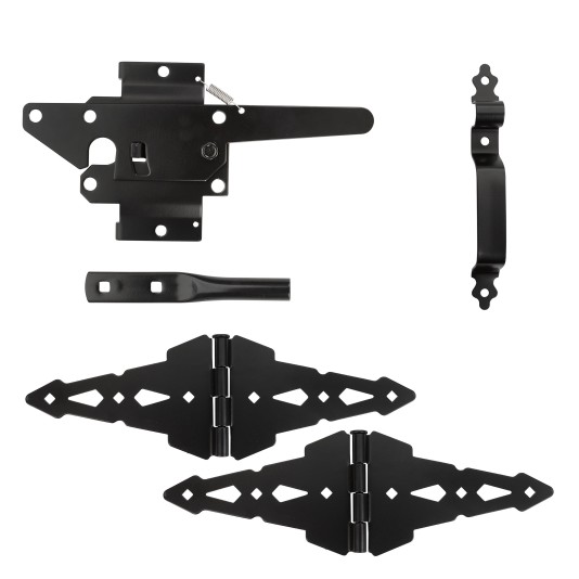 Nationwide Western Walk Gate Kit - Black - WI-WWGK