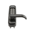 Lockey 1150 Heavy-Duty Keyless Lever Lock Single Combination Deadlocking Spring Latch - Jet Black Marine Grade