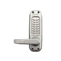 Lockey 1150 Heavy-Duty Keyless Lever Lock Double Combination Deadlocking Spring Latch - Satin Chrome Marine Grade