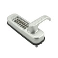 Lockey 1150 Heavy-Duty Keyless Lever Lock Single Combination Deadlocking Spring Latch - Satin Chrome Marine Grade
