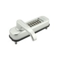 Lockey 1150 Heavy-Duty Keyless Lever Lock Single Combination Deadlocking Spring Latch - Satin Chrome Marine Grade