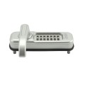 Lockey 1150 Heavy-Duty Keyless Lever Lock Single Combination Deadlocking Spring Latch - Satin Chrome Marine Grade