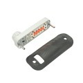 Lockey 2210KO Keyless Surface Mount Double Combination Deadbolt Lock with Key Override - Satin Chrome Marine Grade