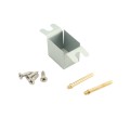 Lockey 2210KO Keyless Surface Mount Double Combination Deadbolt Lock with Key Override - Satin Chrome Marine Grade