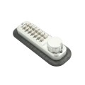 Lockey 2210KO Keyless Surface Mount Double Combination Deadbolt Lock with Key Override - Satin Chrome Marine Grade