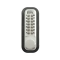 Lockey 2210KO Keyless Surface Mount Double Combination Deadbolt Lock with Key Override - Satin Chrome Marine Grade