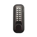 Lockey 2210KO Keyless Surface Mount Single Combination Deadbolt Lock with Key Override - Oil Rubbed Bronze