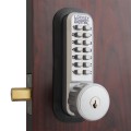Lockey 2210KO Series Mechanical Deadbolt Lock With Key Override (Antique Brass, Single Combination) - 2210KO-AB-SC