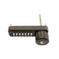 Lockey 2210KO Keyless Surface Mount Single Combination Deadbolt Lock with Keyed Alike Key Override - Antique Brass (Mechanical Locks)