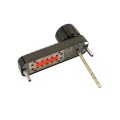 Lockey 2210KO Keyless Surface Mount Single Combination Deadbolt Lock with Keyed Alike Key Override - Antique Brass (Mechanical Locks)