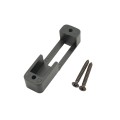 Lockey 2500 Mechanical Keyless Hook Bolt for Narrow Stile Doors - Jet Black Marine Grade
