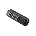 Lockey 2500 Mechanical Keyless Hook Bolt for Narrow Stile Doors - Jet Black Marine Grade