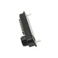 Lockey 2500 Mechanical Keyless Hook Bolt for Narrow Stile Doors - Jet Black Marine Grade