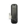 Lockey 2500 Mechanical Keyless Hook Bolt for Narrow Stile Doors - Jet Black Marine Grade
