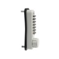 Lockey 2500KO Keyless Narrow Stile Hook Bolt Lock with Key Override - White
