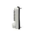 Lockey 2500KO Keyless Narrow Stile Hook Bolt Lock with Key Override - White