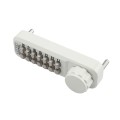 Lockey 2500KO Keyless Narrow Stile Hook Bolt Lock with Key Override - White