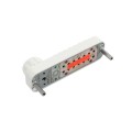 Lockey 2500KO Keyless Narrow Stile Hook Bolt Lock with Key Override - White