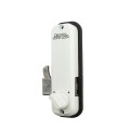 Lockey 2500KO Keyless Narrow Stile Hook Bolt Lock with Key Override - White