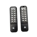 Lockey 2835 Mechanical Keyless Deadlocking Spring Latch Lever Lock with Passage Mode - Jet Black Marine Grade