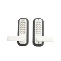 Lockey 2835 Series Mechanical Keyless Lever-Style Double Combination Lock With Passage Function (White, Double Combination) - 2835-WH-DC