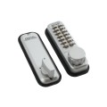 Lockey 2900 Keyless Mechanical Single Combination Deadbolt for Narrow Stile Doors - Satin Chrome Marine Grade