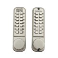 Lockey 2900 Mechanical Keyless Deadbolt for Narrow Stile Doors - Satin Nickel (Mechanical Locks)