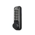 Lockey 2950 Mechanical Keyless Hook Bolt Lock for Sliding Doors and Gates - Jet Black Marine Grade (Mechanical Locks)