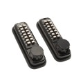 Lockey 2950 Mechanical Keyless Hook Bolt Lock for Sliding Doors and Gates - Jet Black Marine Grade (Mechanical Locks)