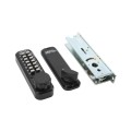 Lockey 2950 Mechanical Keyless Hook Bolt Lock for Sliding Doors and Gates - Jet Black Marine Grade (Mechanical Locks)
