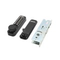 Lockey 2950 Mechanical Keyless Hook Bolt Lock for Sliding Doors and Gates - Jet Black Marine Grade (Mechanical Locks)