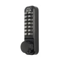 Lockey 2950 Mechanical Keyless Hook Bolt Lock for Sliding Doors and Gates - Jet Black Marine Grade (Mechanical Locks)