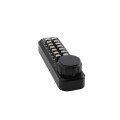 Lockey 2950 Mechanical Keyless Hook Bolt Lock for Sliding Doors and Gates - Jet Black Marine Grade (Mechanical Locks)