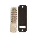 Lockey 2950 Keyless Mechanical Single Combination Hook Bolt Lock for Sliding Doors and Gates - Satin Chrome Marine Grade