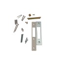 Lockey 2950 Keyless Mechanical Single Combination Hook Bolt Lock for Sliding Doors and Gates - Satin Chrome Marine Grade