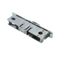 Lockey 2985 Keyless Double Combination Deadlocking Spring Latch Lock with Key Override for Sliding Doors - Satin Chrome Marine Grade