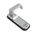 Lockey 2985 Keyless Deadlocking Spring Latch Lock with Key Override for Sliding Doors - Satin Chrome Marine Grade