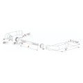 Handle set in anodized aluminum for insert locks