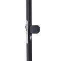 Handle set with rounded corners in anodized aluminium with fixed and rotating action - RAL 9005