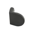 Locinox Handle Set with Rounded Corners in Anodized Aluminum Fixed/Rotating (RAL9005 Black) - 3006HOLD-PAD-9005 (Default)