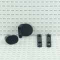 Locinox Handle Set with Rounded Corners in Anodized Aluminum Fixed/Rotating (RAL9005 Black) - 3006HOLD-PAD-9005 (Default)