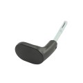 Locinox Handle Set with Rounded Corners in Anodized Aluminum Fixed/Rotating (RAL9005 Black) - 3006HOLD-PAD-9005 (Default)
