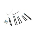 Locinox Handle Set with Rounded Corners in Anodized Aluminum Fixed/Rotating (RAL9005 Black) - 3006HOLD-PAD-9005 (Default)