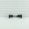 Locinox Handle Set with Rounded Corners in Anodized Aluminum Fixed/Rotating, High Version (RAL9005 Black) - 3006PAD-H-9005