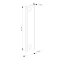 Adaptor plate for SA keeps - For round ? 2-3/8" profiles