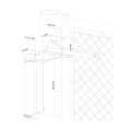 Round chain link adaptor plate for Lion gate closer
