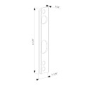 Adaptor plate for LA, LM and LS locks - For round ? 1-5/8" profiles