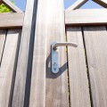 Aluminum cover shields for insert locks - Silver (2 pieces)